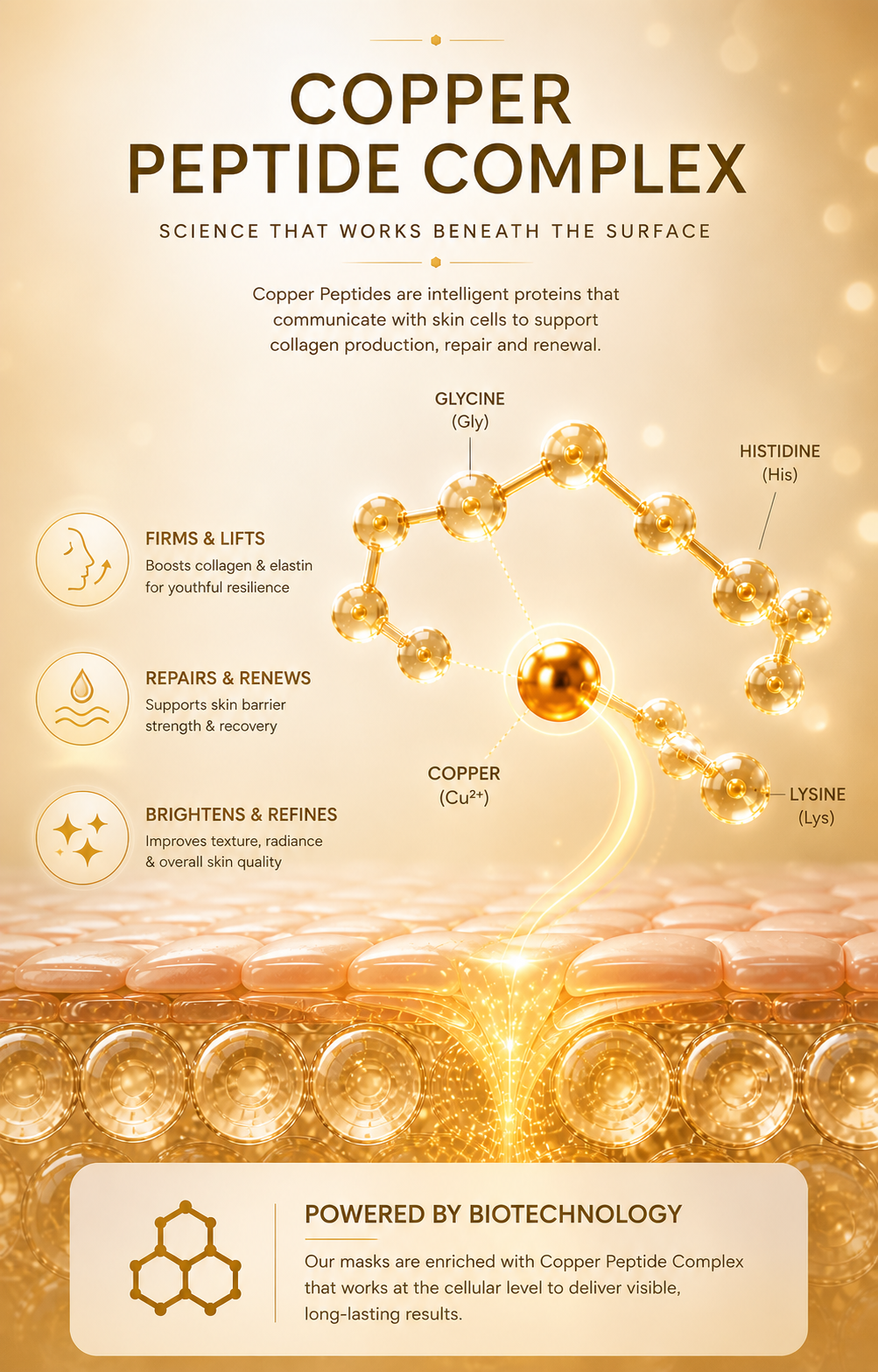 31-Peptide Complex with Copper Tripeptide