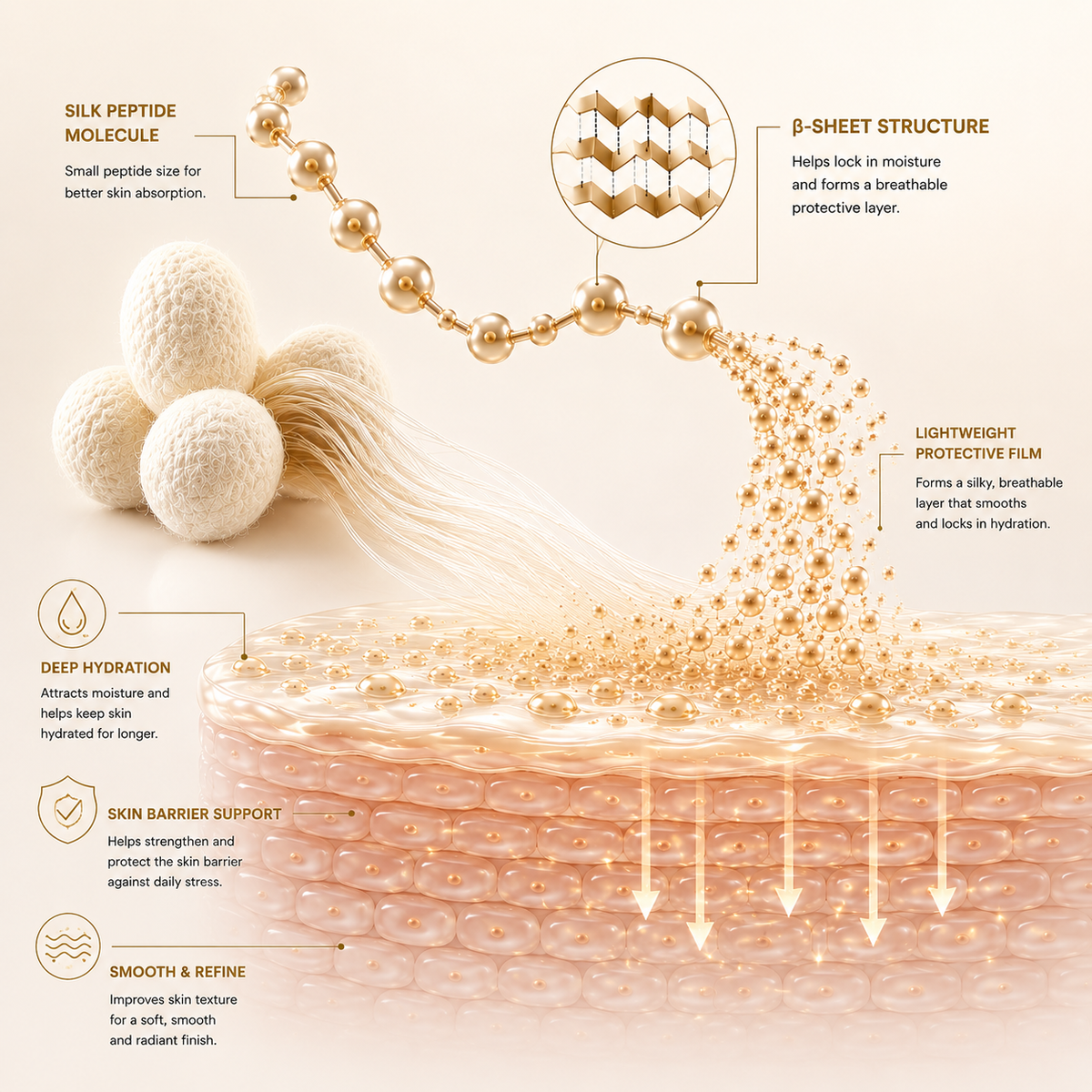 Silk Peptides & Volufiline