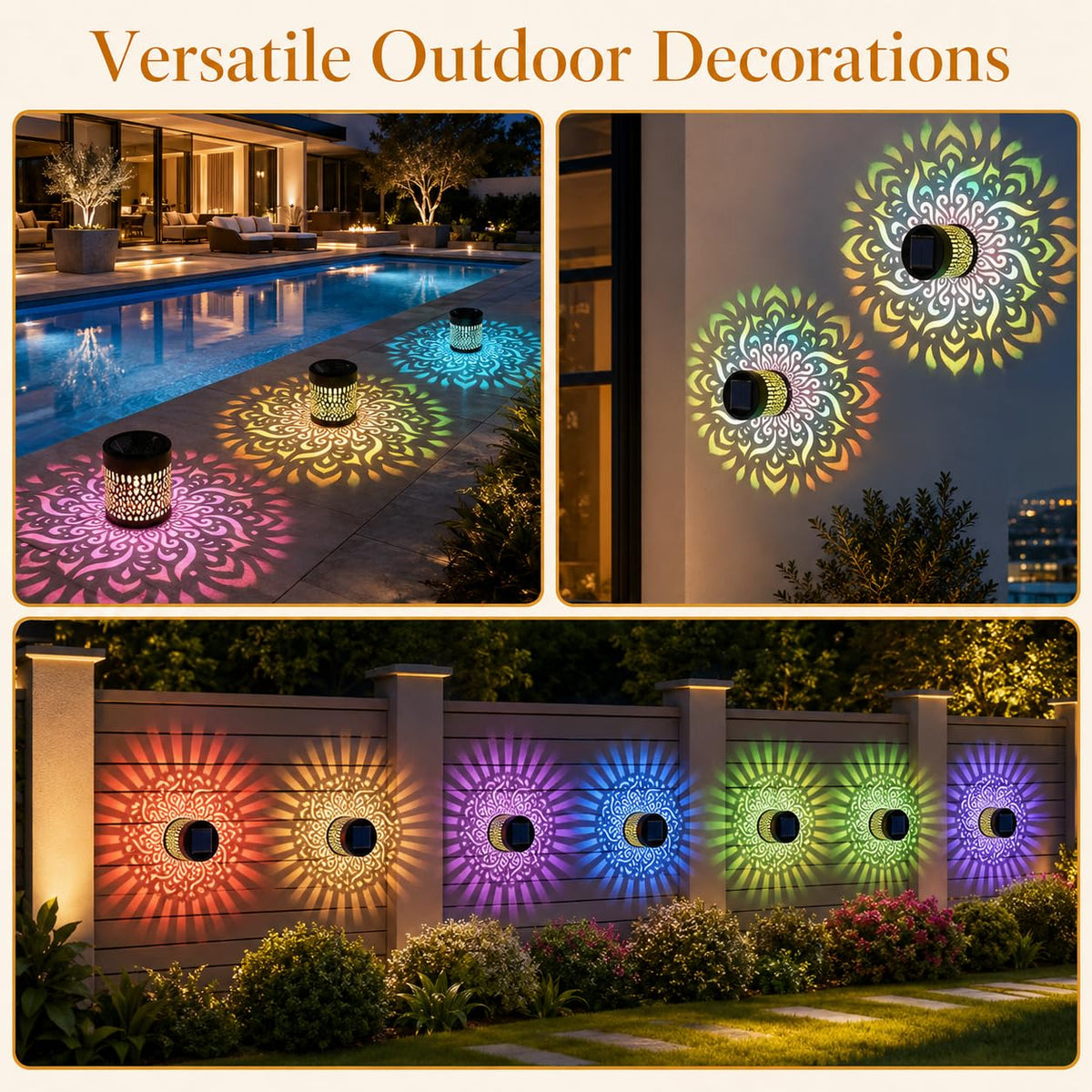 Mandora™ - Solar Mandola Wall Light