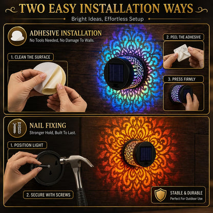 Mandora™ - Solar Mandola Wall Light