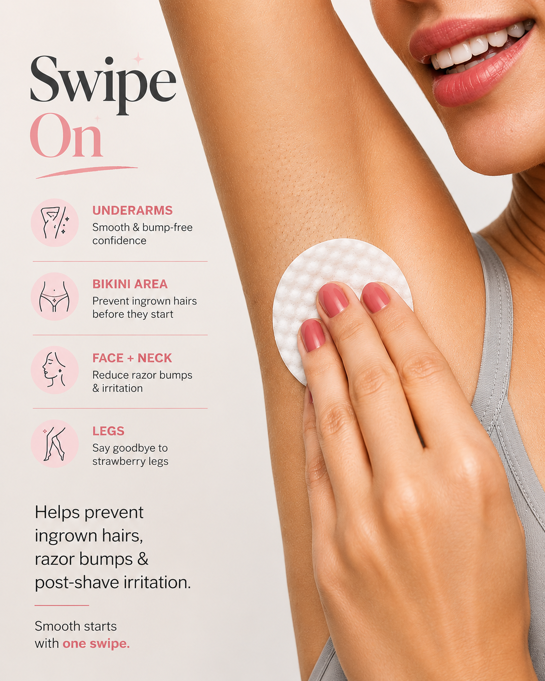 These exfoliating pads help clear clogged pores and remove buildup before bumps appear.